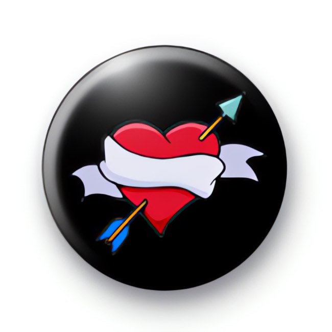 Black Heart Badges large